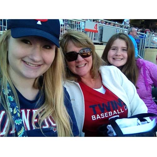 At the Twins game