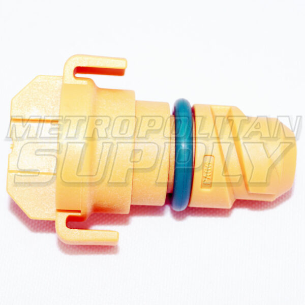 Tab Yellow Plastic Replacement Drain Plug with Green O-Ring - Image 2