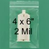Clear Reclosable Parts Bag, 4" x 6", 2 Mil 100/pkg
