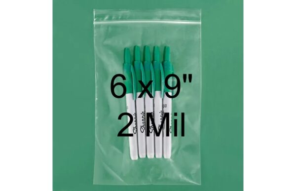 Clear Reclosable Parts Bag, 6" x 9", 2 Mil 100/pkg