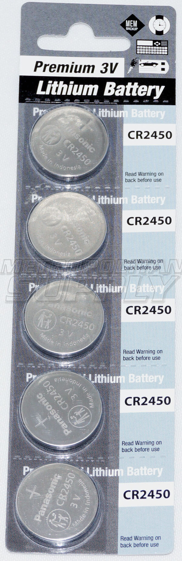 Panasonic 2450 Keyless Remote Battery 5/Pk