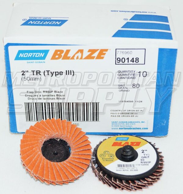 Norton Blaze 2" TR Mini Flap Disc 80